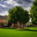 A scenic housing community