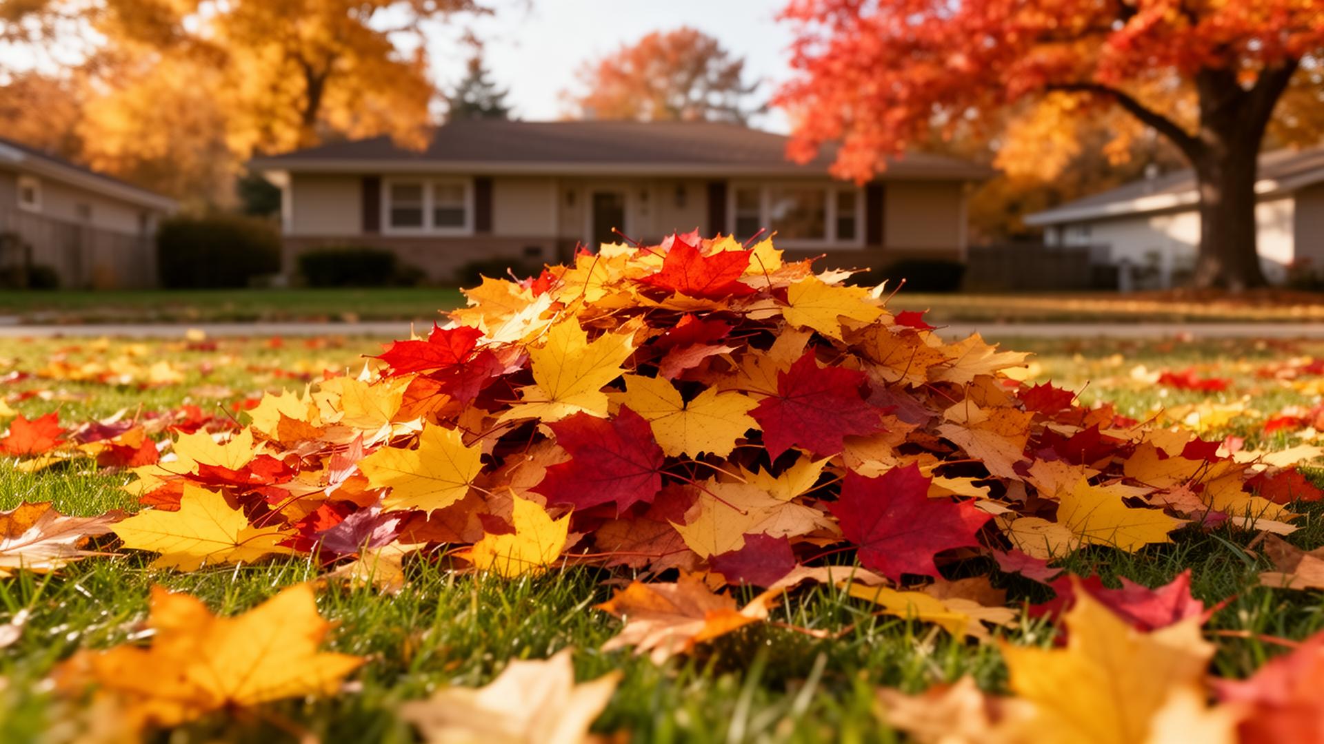 Fall overseeding on a Sioux Falls lawn after summer damage
